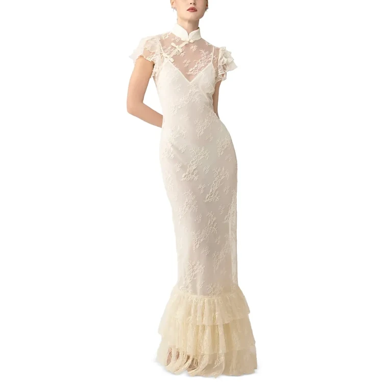 Sau Lee Ramona Lace Dress