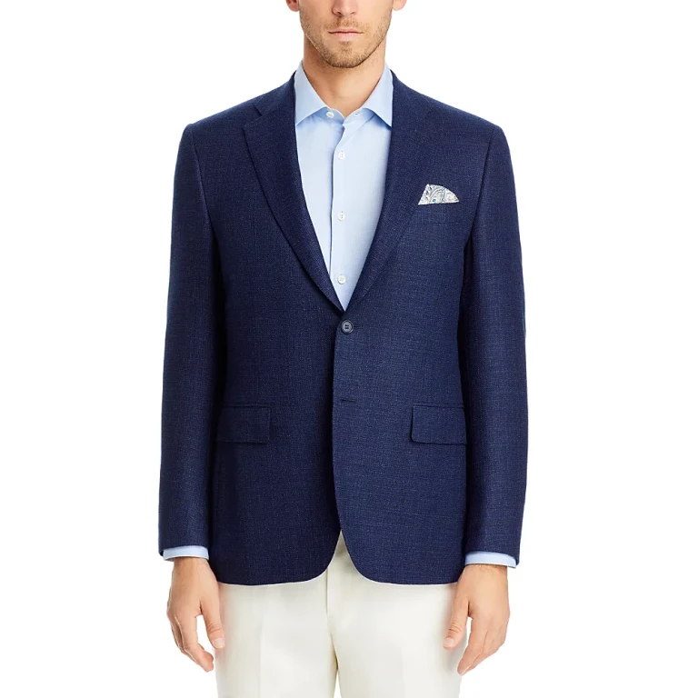 Canali Siena Melange Textured Solid Regular Fit Sport Coat