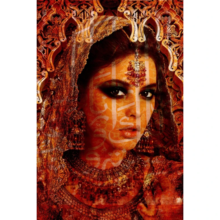 Orange Woman Photographic Artwork | Andrew Martin Arabella Touched