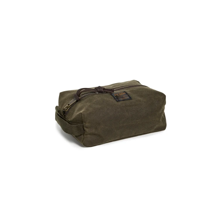 Filson Tin Cloth Travel Kit Otter Green One Size