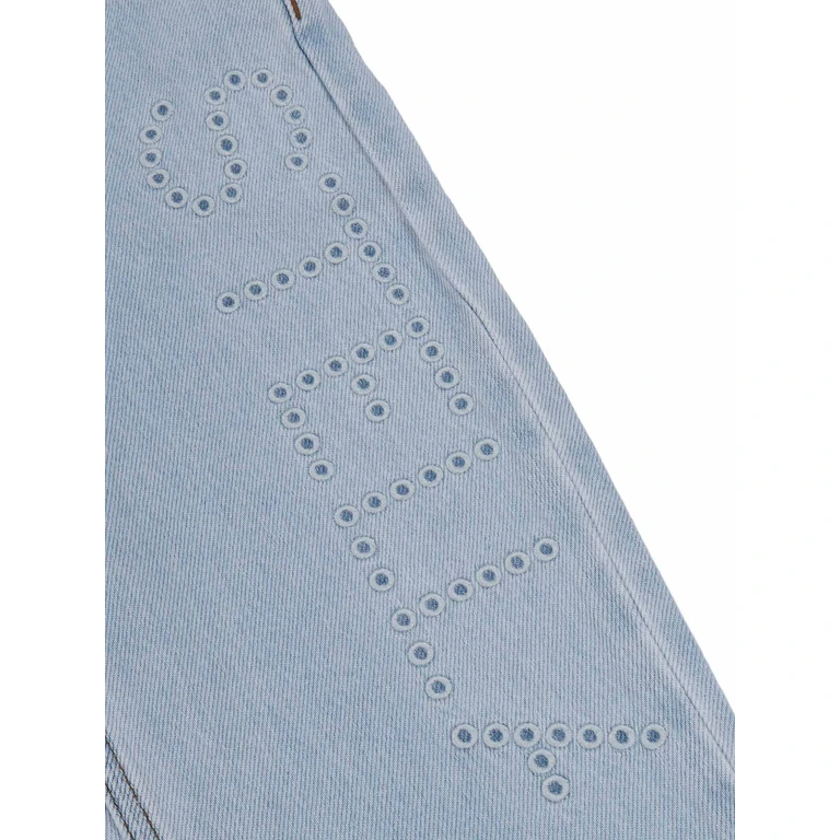 Stella McCartney TROUSERS Blue Cotton Pant