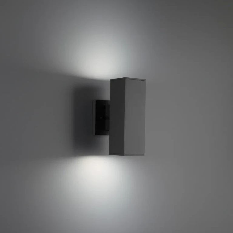 Black LED Wall Sconce from the Cubix Collection