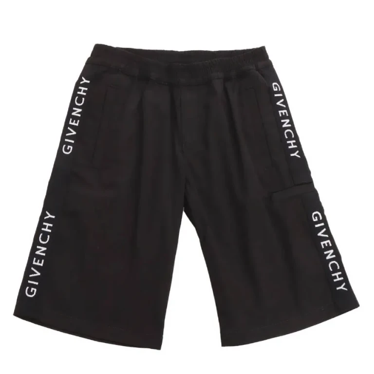 Givenchy Kids Logo-Tape Bermuda Shorts