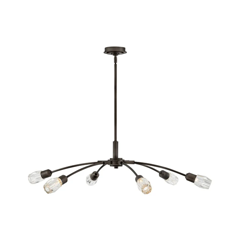 Black Oxide LED Chandelier from the Atera Collection