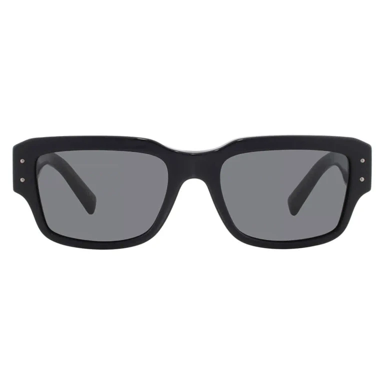 Dolce and Gabbana Dark Grey Rectangular Mens Sunglasses DG4483 501/87 54