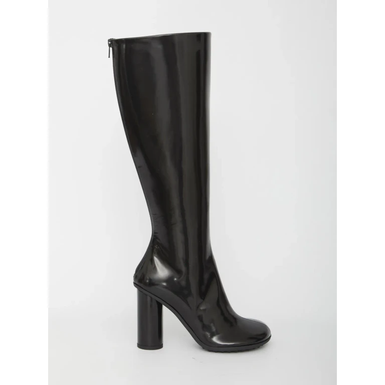 Bottega Veneta Black Leather Atomic Boots