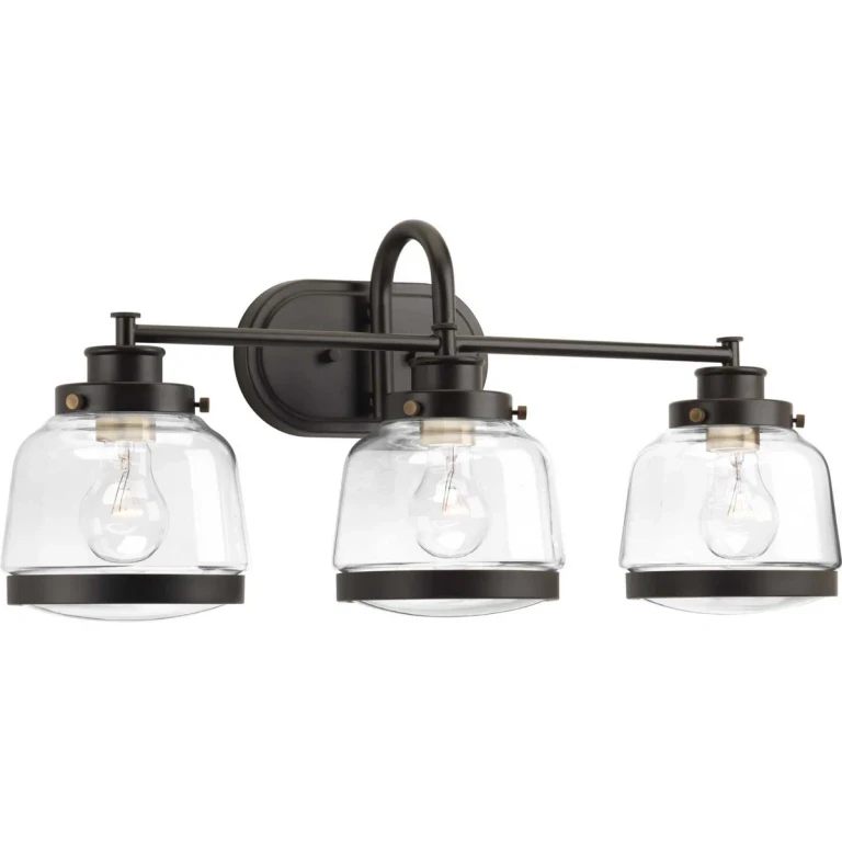 Antique Bronze Three Light Bath from the Judson Collection