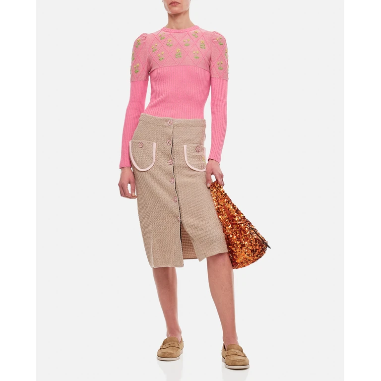 Cormio Lucia Cotton Midi Skirt