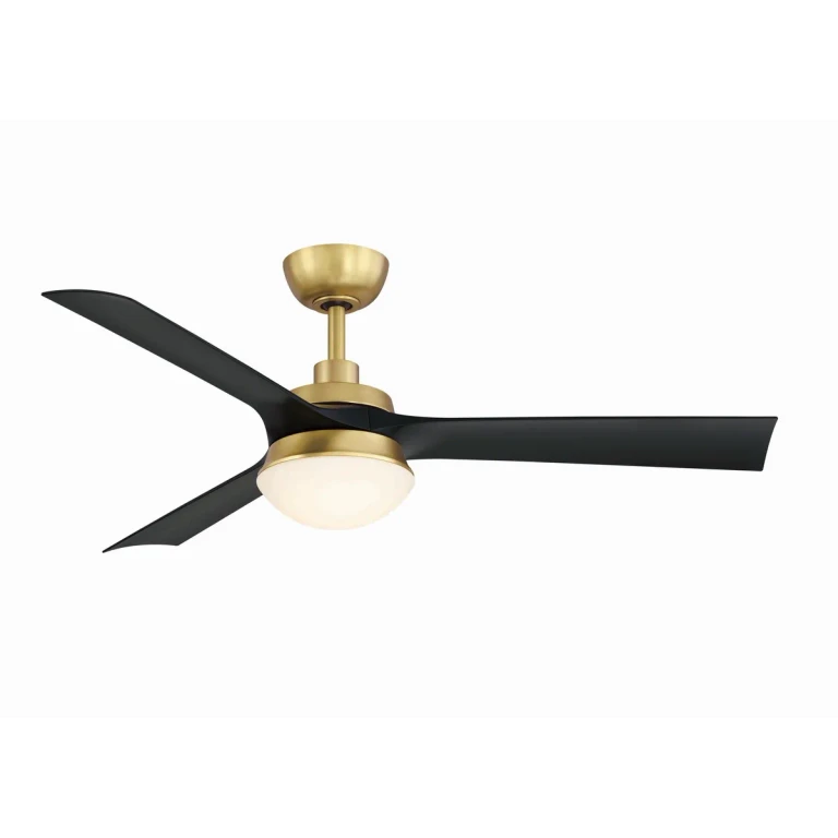 Brushed Satin Brass 52"Ceiling Fan from the Barlow Collection