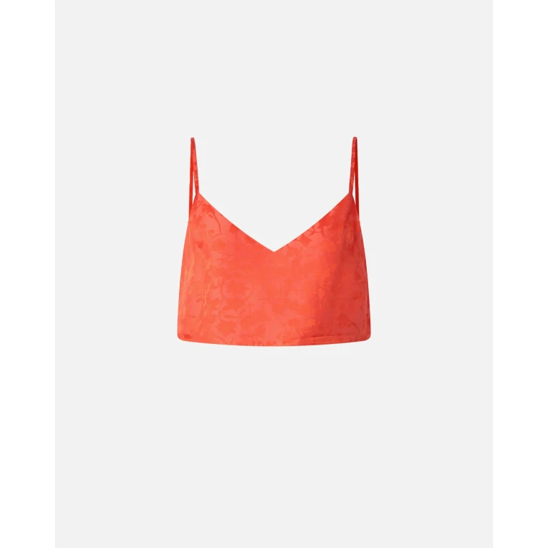 Pinko - Kurzes Jacquard-Top mit dünnen Trägern