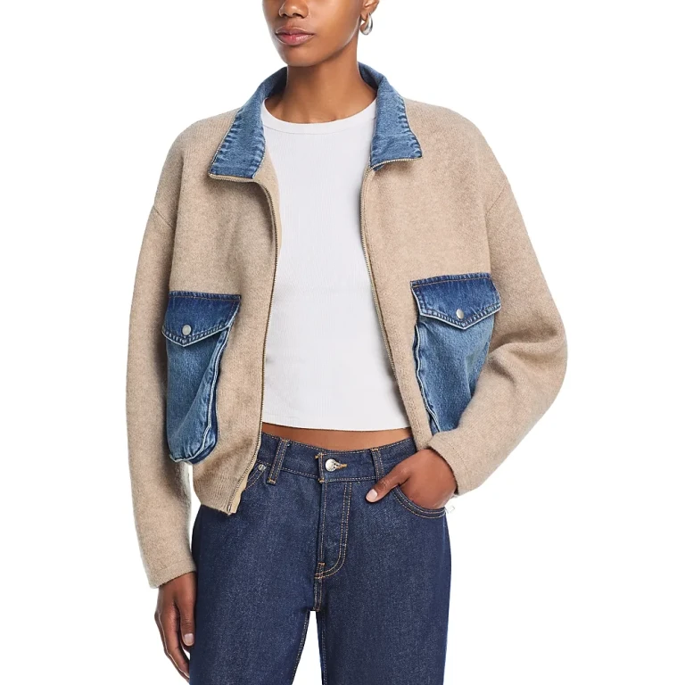 Blanknyc Sweater Bomber Jacket