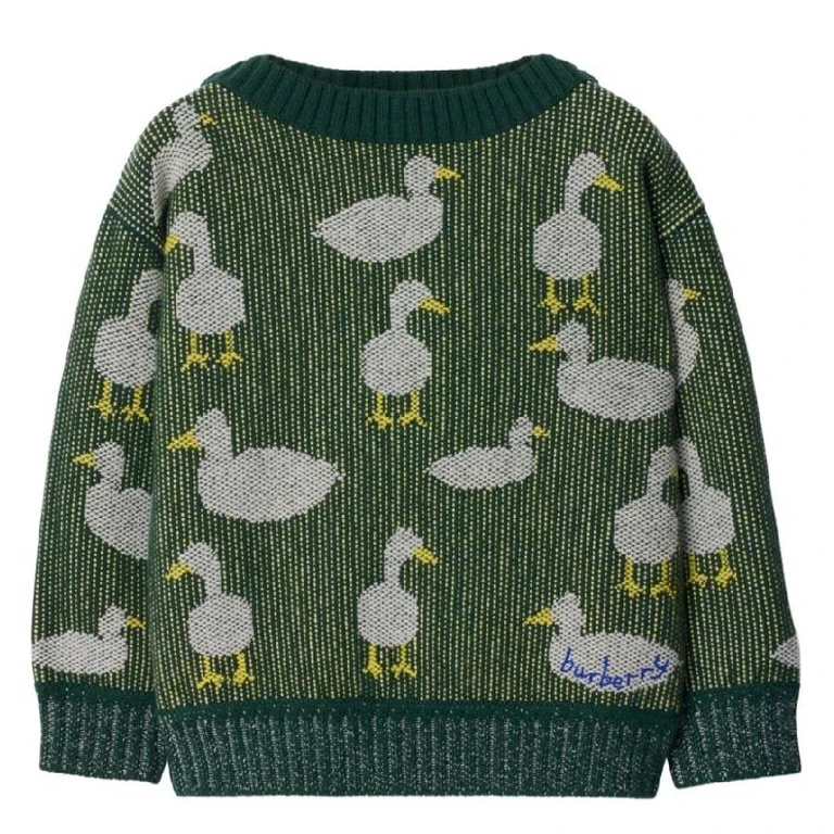 Burberry Kids Patrick Duck Jacquard Sweater