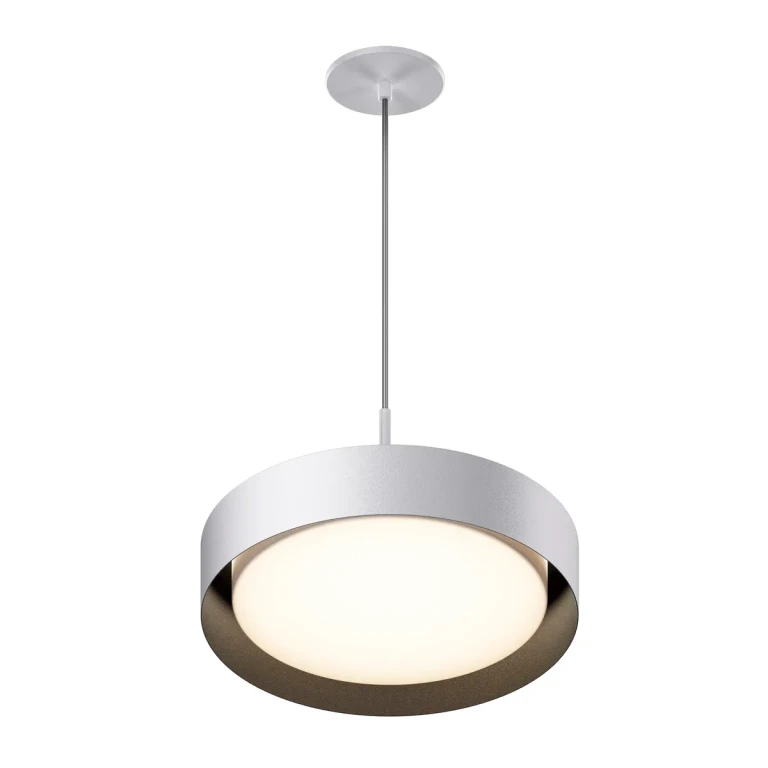 White Black LED Pendant from the Echo Collection