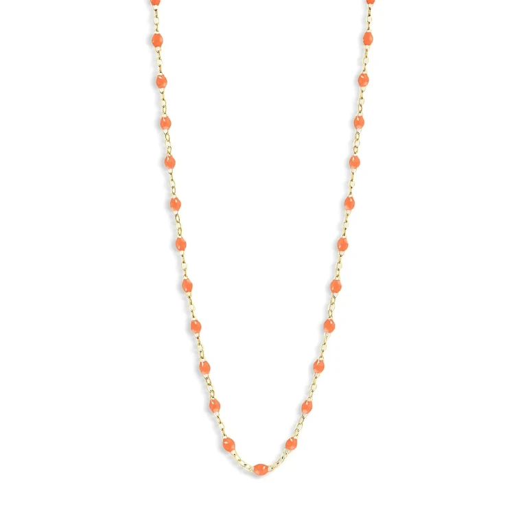 Gigi Clozeau 18K Yellow Gold Classic Gigi Resin Bead Collar Necklace, 16.5