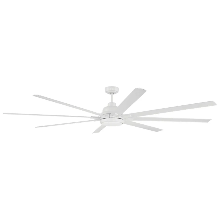 White 84"Ceiling Fan from the Rush 84 Collection