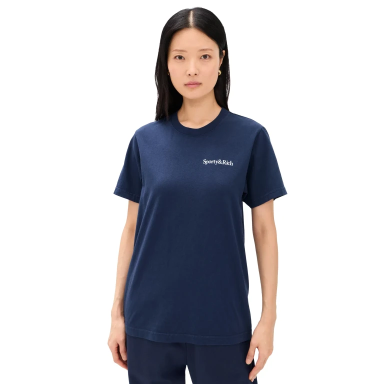 Sporty & Rich Play Tennis T-Shirt Dark Navy S