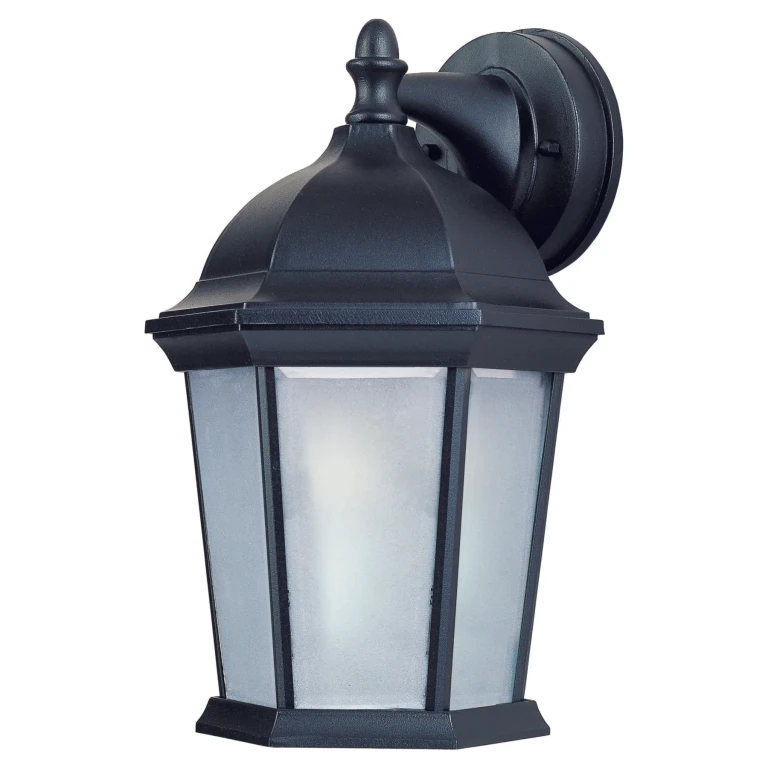 Side Door LED E26 1-Light 1-Light Outdoor Wall Mount in Black