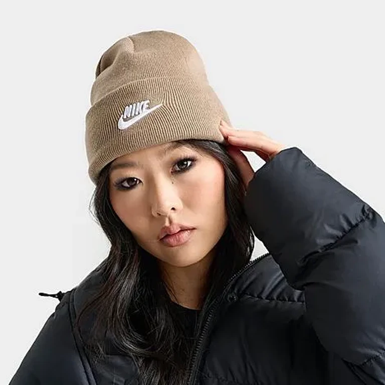 Nike Peak Futura Beanie Hat in Khaki