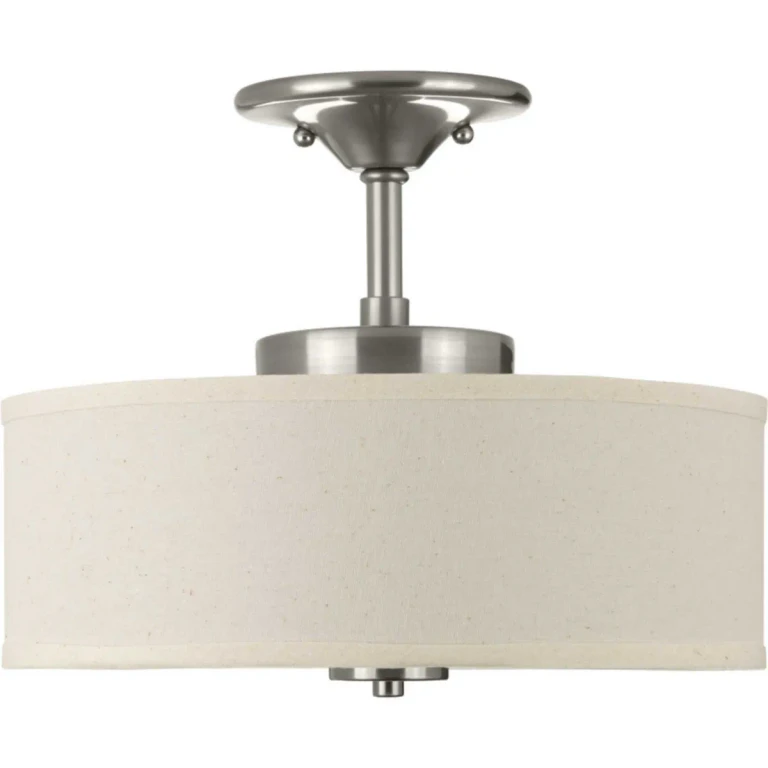 Brushed Nickel LED Semi-Flush Mount from the Inspire Led Collection