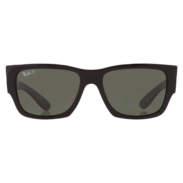 Ray Ban Carlos Polarized Green Rectangular Unisex Sunglasses RB0947S 901/58 56