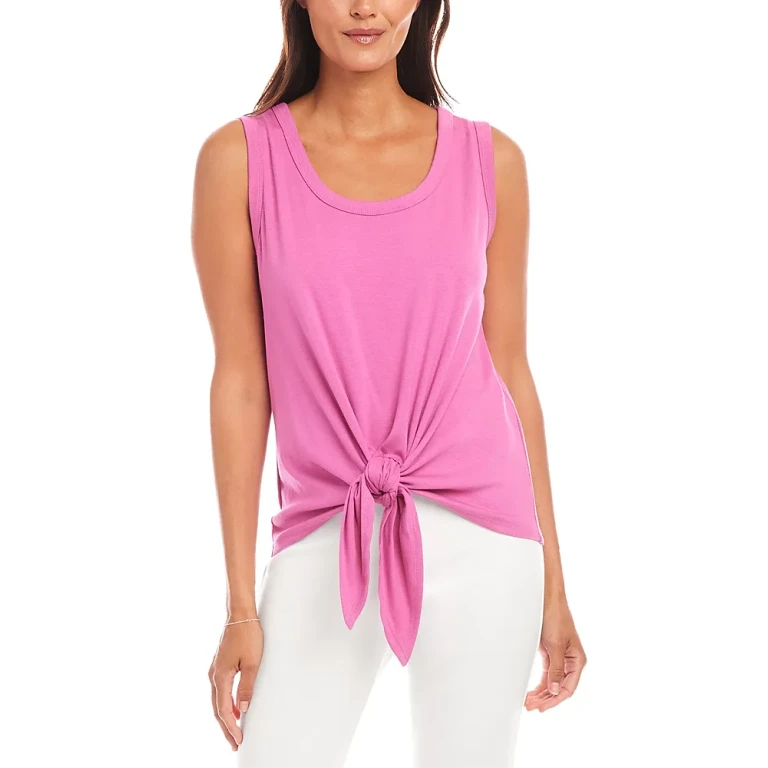 Karen Kane Tie Front Tank Top