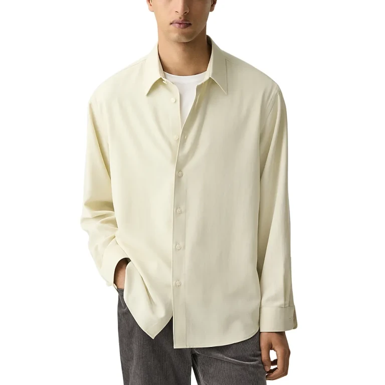 Theory Relaxed Shirt in Leaf Twill
