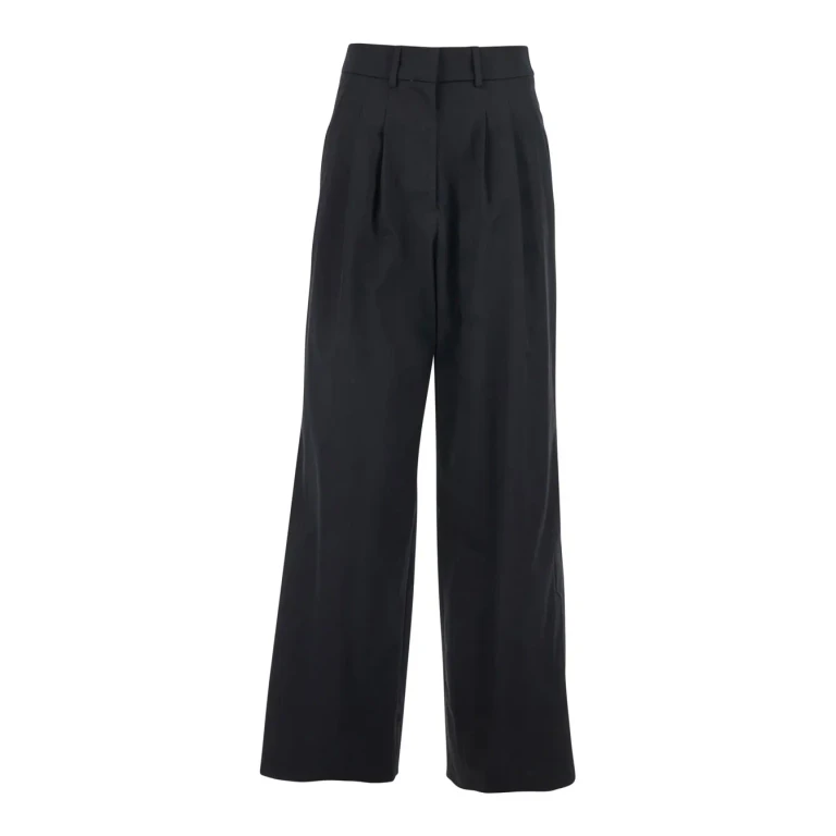 PT Torino frankie Black Pants With Belt Loops And Two Back Welt Pockets In Stretch Cotton For Women