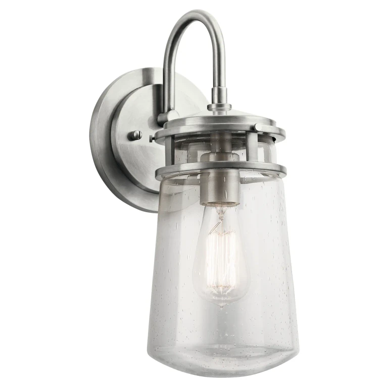 Lyndon 15" Outdoor Wall Lantern in Brushed Aluminum