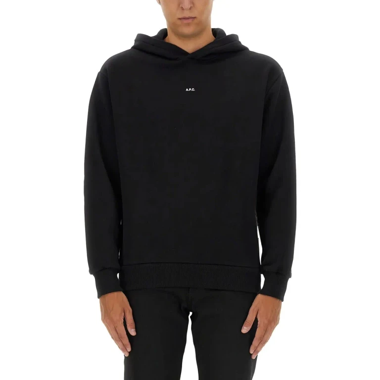 A.P.C. Logo-Sweatshirt mit Rundhalsausschnitt