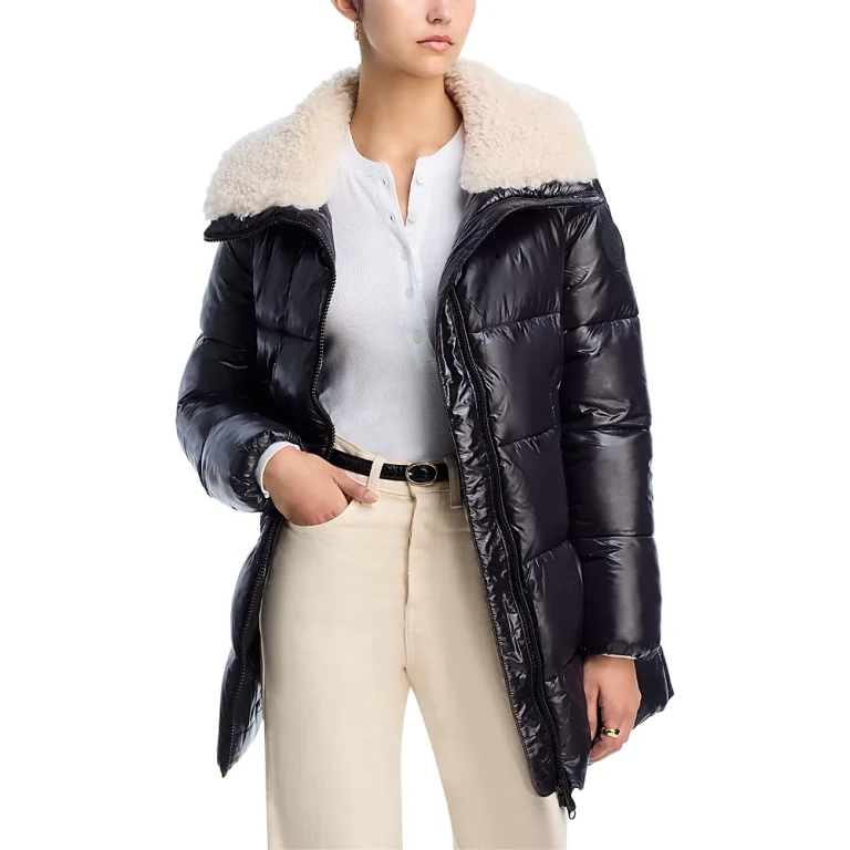 Save The Duck Bonita Faux Shearling Puffer Jacket
