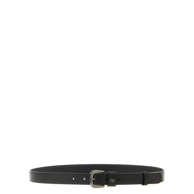 Valentino Garavani VLogo Signature belt Black Calfskin Leather (bos Taurus) - Men