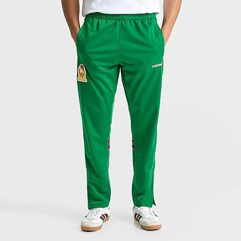 adidas Men's Mexico Home 1986 Soccer Track Pants in Green Size: XS