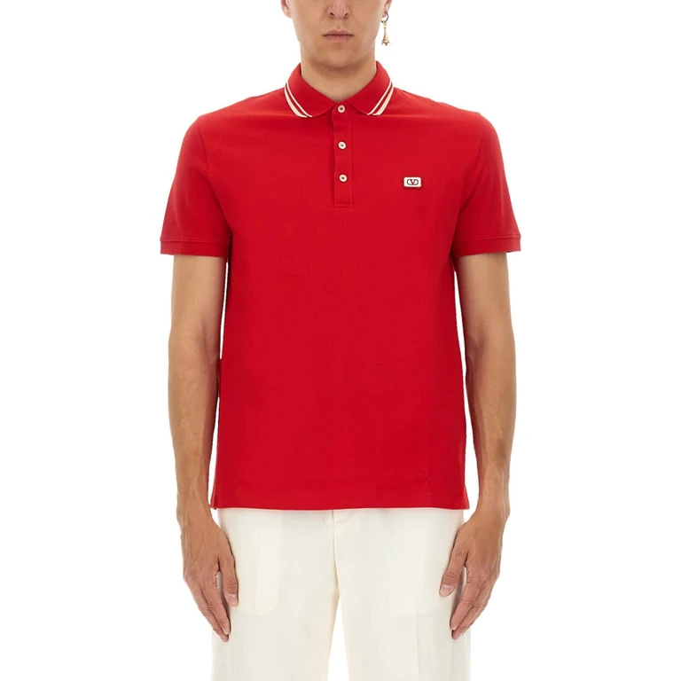 Valentino Polo Shirt With Signature Vlogo