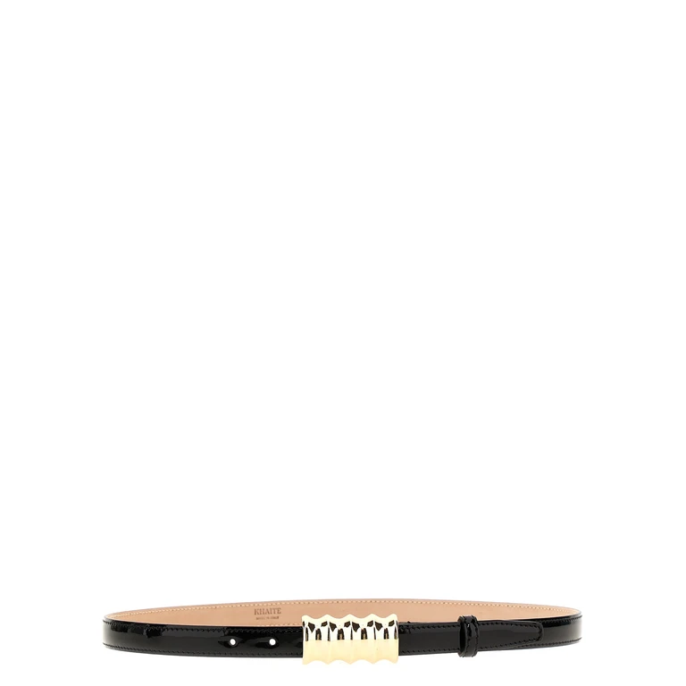 Black Calfskin Regular Belt - Women