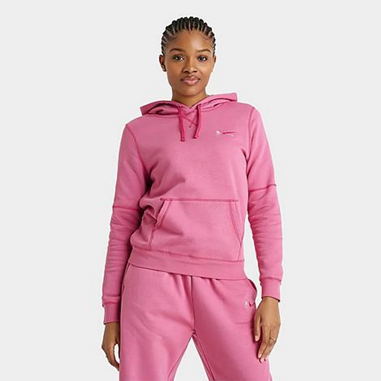 Nike Women's Sportswear Club Fleece Hoodie in Peony/Rush Pink Size: XS
