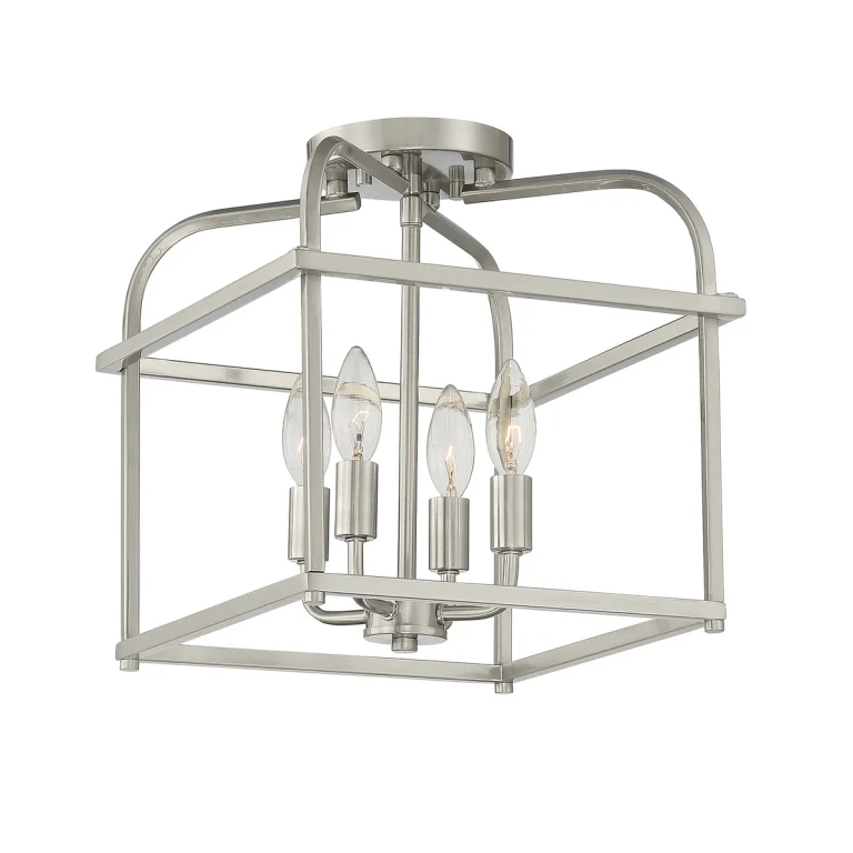 Trade Winds Lighting 4-Light Ceiling Light In Brushed Nickel - TW80066-BN