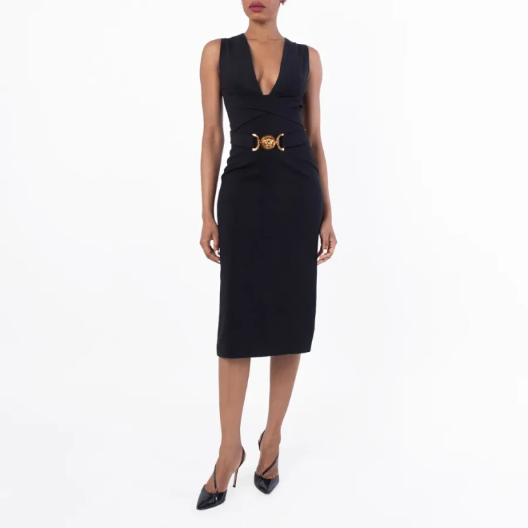 Versace Medusa Biggie Midi Dress