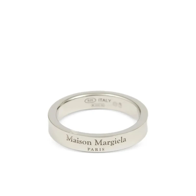 Anillo de banda con logo grabado de Maison Margiela