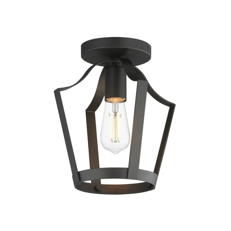 Black Pendant Semi-Flush from the Arden Collection