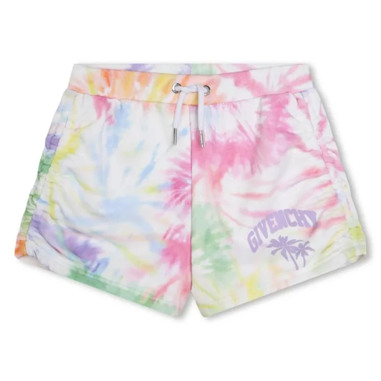 Givenchy Girls Tie-Dye Print Bermuda Shorts