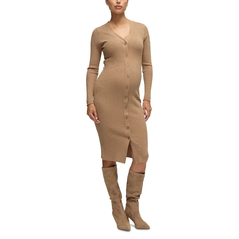 Ingrid & Isabel Button Front Sweater Maternity Dress