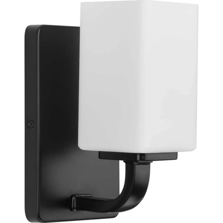 Matte Black One Light Bath Vanity from the Cowan Collection