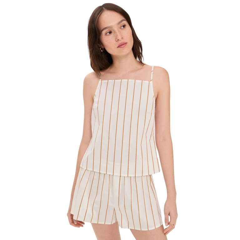 STAUD Maisie Top Solana Stripe L