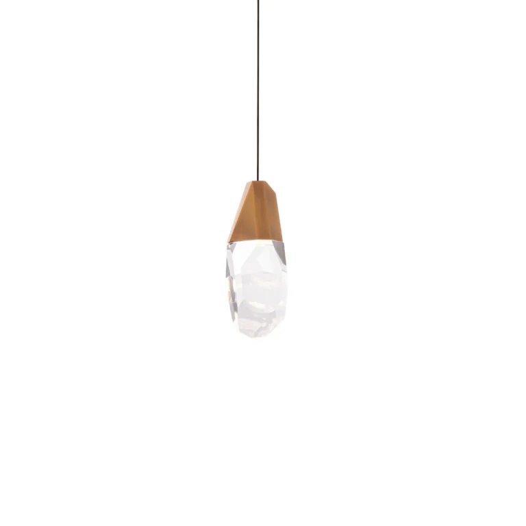 Martini 1-Light LED Mini Pendant in Aged Brass