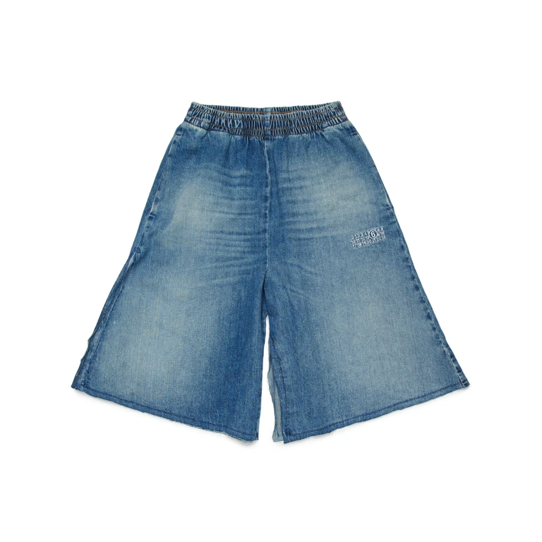 Maison Margiela Kids Calzoncini Blue Short - Kids