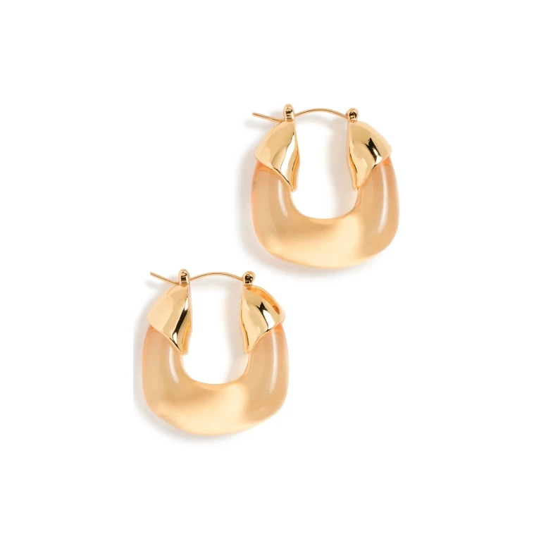 Lizzie Fortunato Mini Organic Hoops in Honey Honey One Size