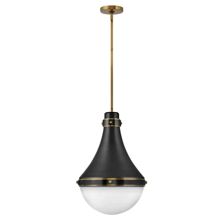 Black LED Pendant from the Oliver Collection