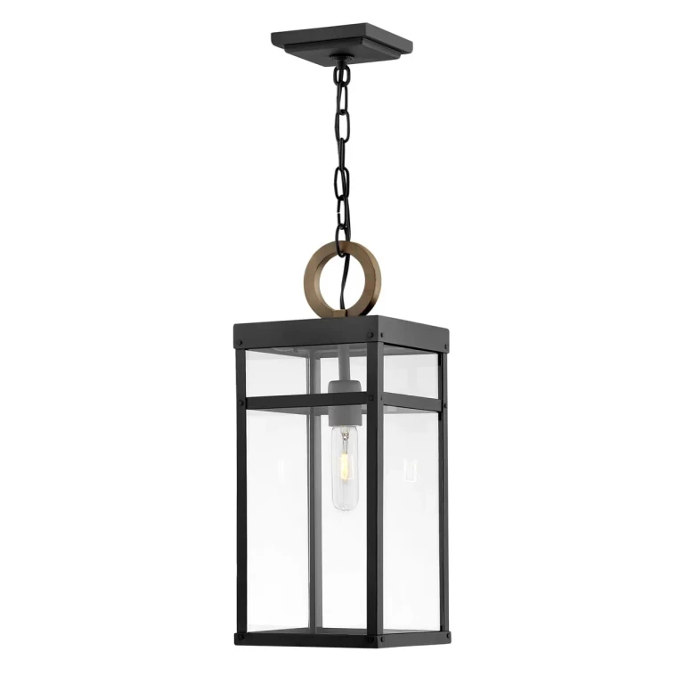 Black LED Hanging Lantern from the Porter Collection