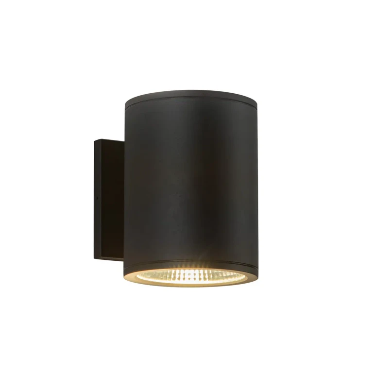 Black LED Outdoor Wall Sconce from the Nordic Collection