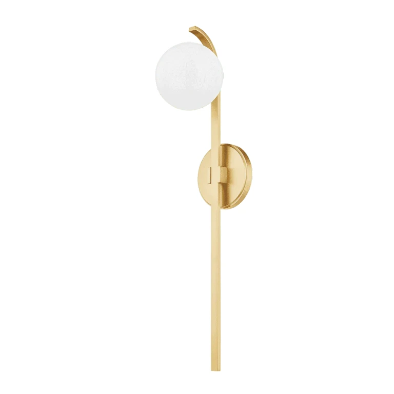 Aged Brass One Light Wall Sconce from the Laval Collection